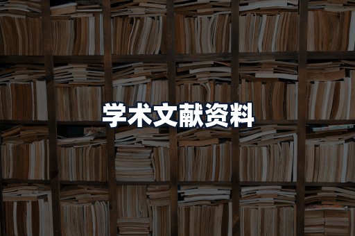 学术文献资料